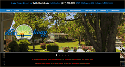 Desktop Screenshot of hideawayresort.com